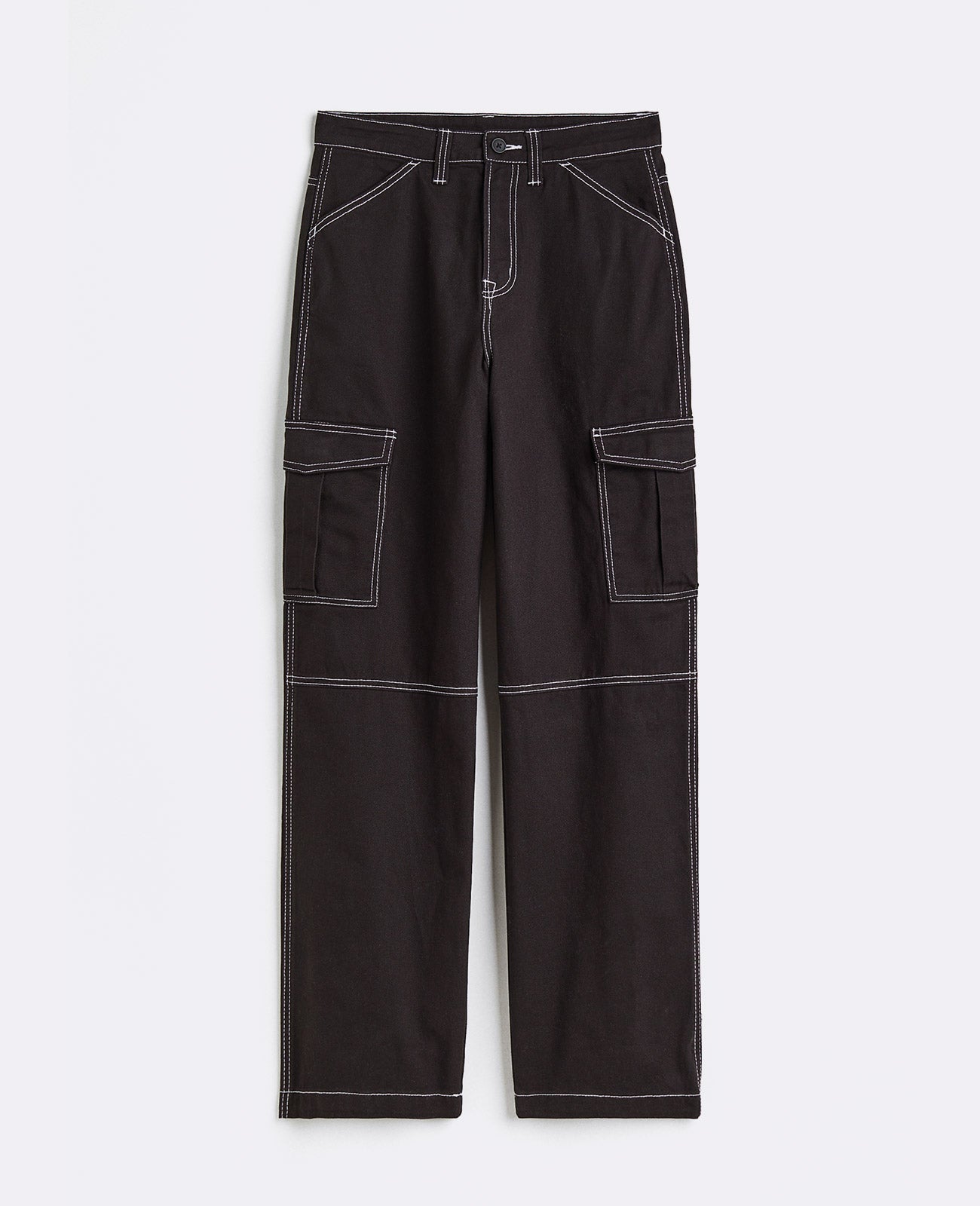 Solid Cargo Pant