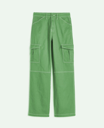 Solid Cargo Pant
